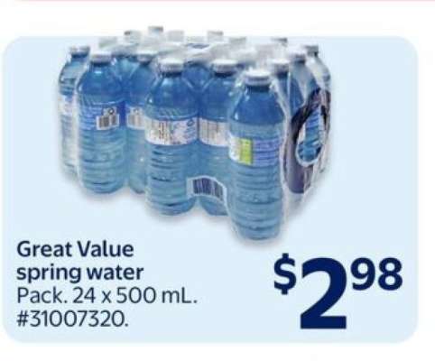 Great Value Spring Water