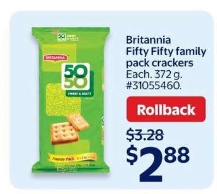 Britannia Fifty Fifty Family pack Crackers