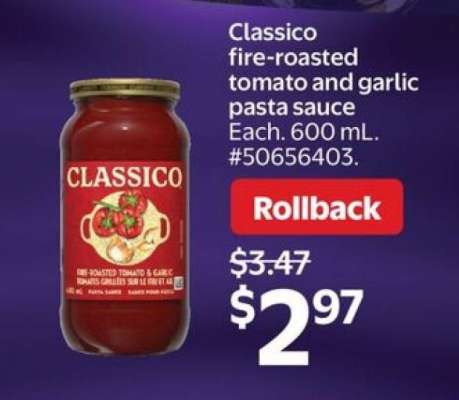 Classico fire-roasted tomato and garlic pasta sauce