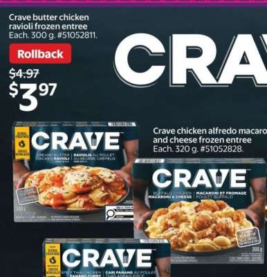 Crave butter chicken ravioli frozen entree