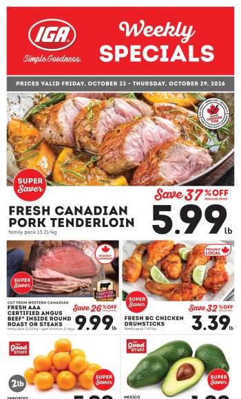 thumbnail - IGA Simple Goodness flyer