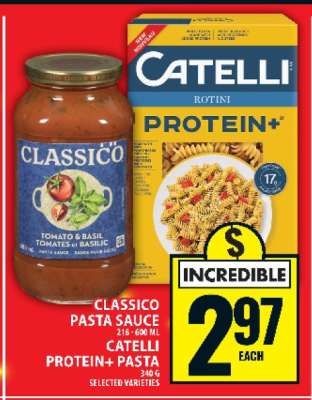 Classico Pasta Sauce & Catelli Protein+ Pasta