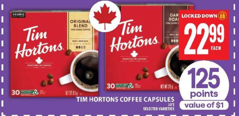 TIM HORTONS COFFEE CAPSULES
