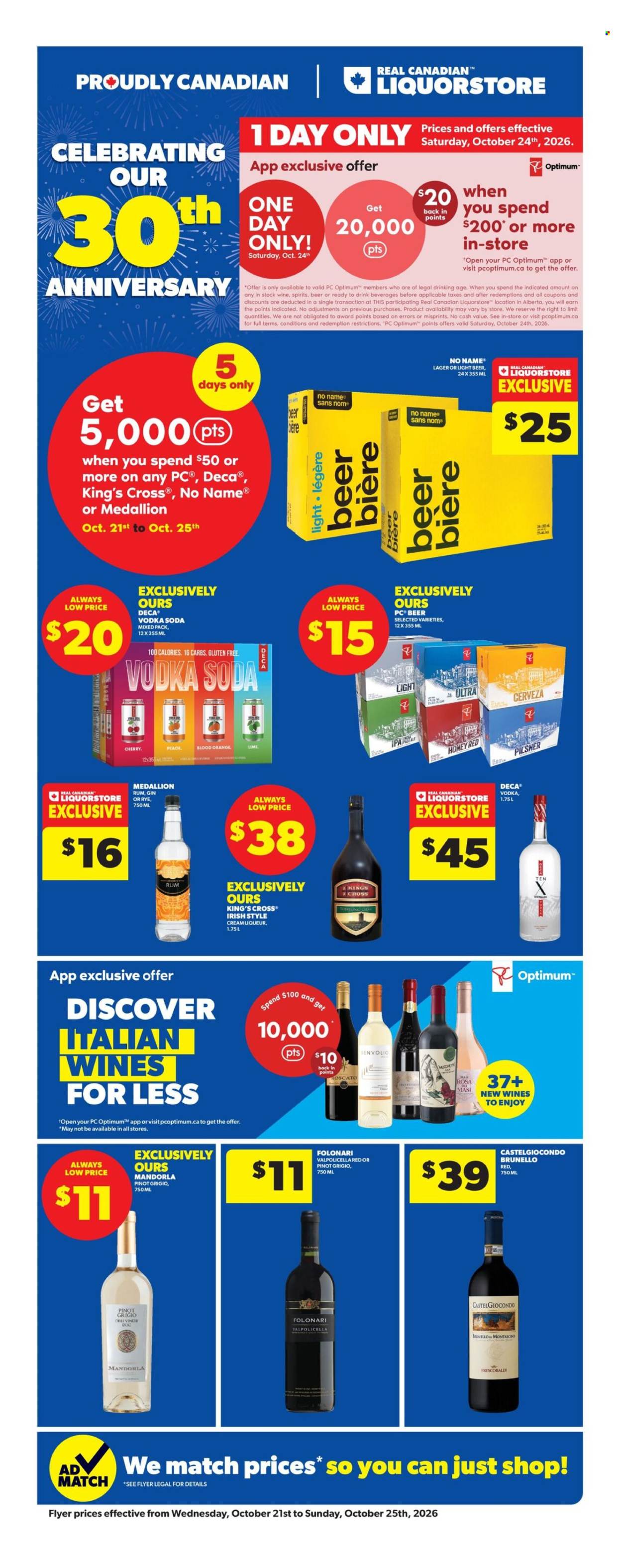 Real Canadian Liquorstore flyer - October 21, 2026 - November 03, 2026. Page 1