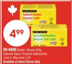 NO NAME Butter / Beurre 454g