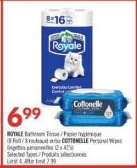 ROYALE Bathroom Tissue / Papier hygiénique