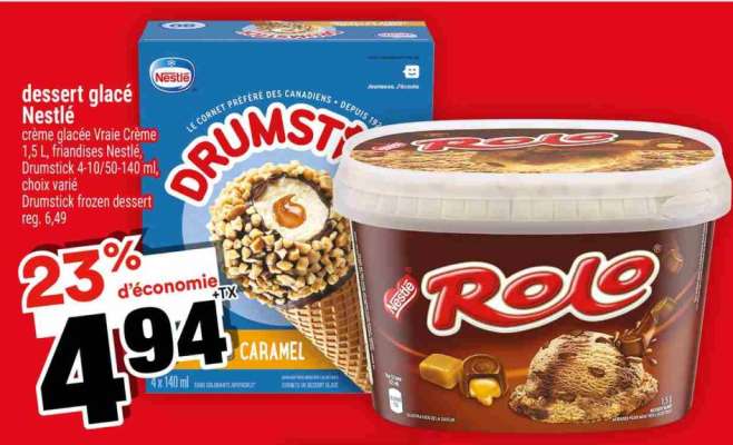 DESSERT GLACÉ NESTLÉ