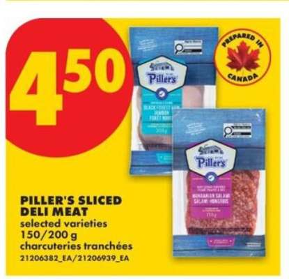PILLER’S SLICED DELI MEAT