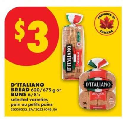 D'Italiano Bread or Buns
