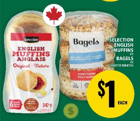 Selection English Muffins & Bagels