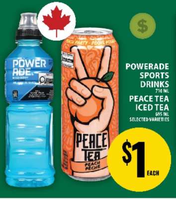 Powerade Sports Drinks / Peace Tea Iced Tea