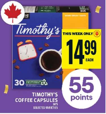 TIMOTHY’S COFFEE CAPSULES