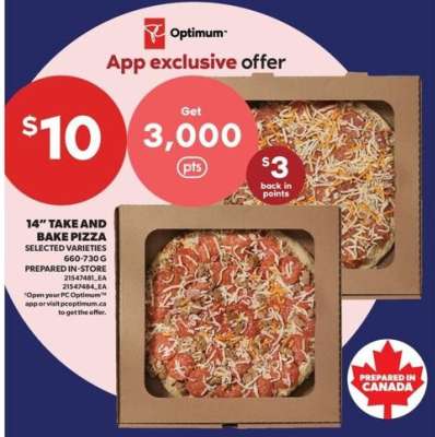 14" Take and Bake Pizza