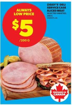 Ziggy's Deli Service Case, Sliced Meat