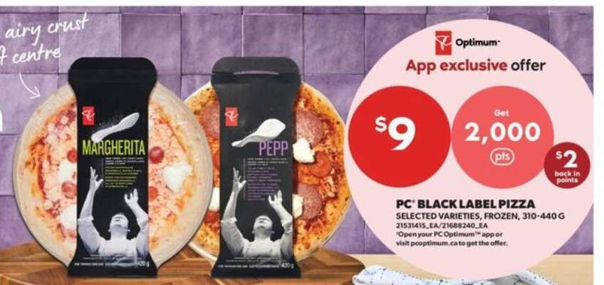PC BLACK LABEL PIZZA