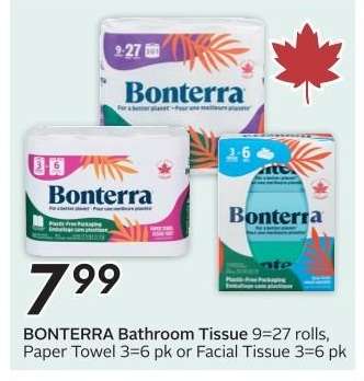 BONTERRA Bathroom Tissue