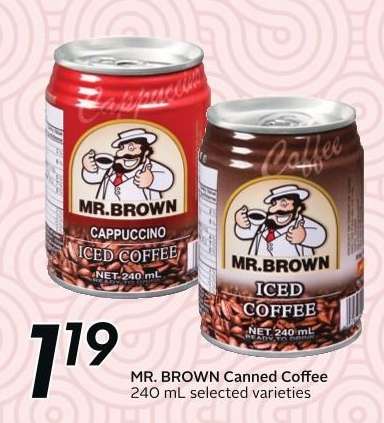 MR. BROWN Canned Coffee